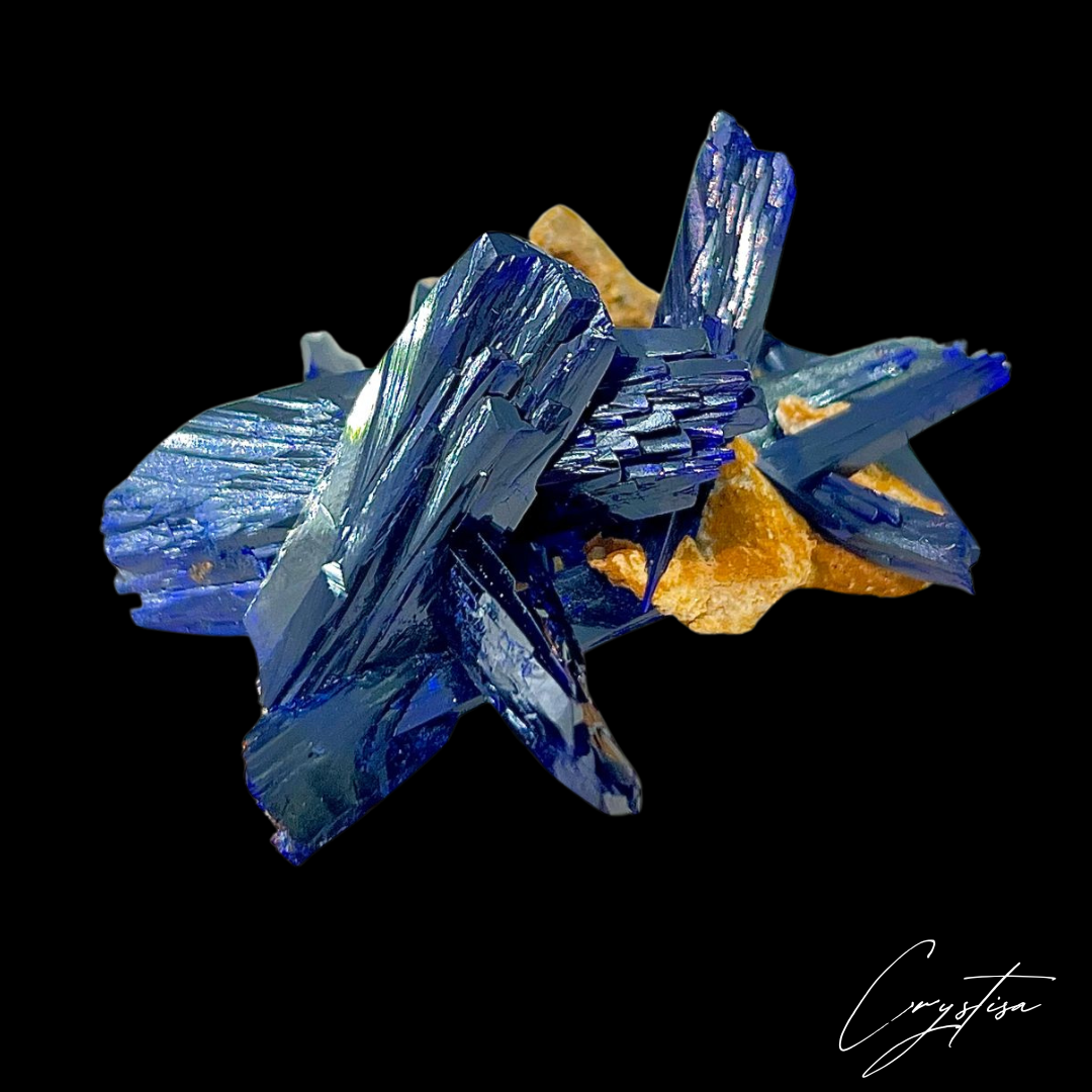 Azurite from Krouchen, Morocco